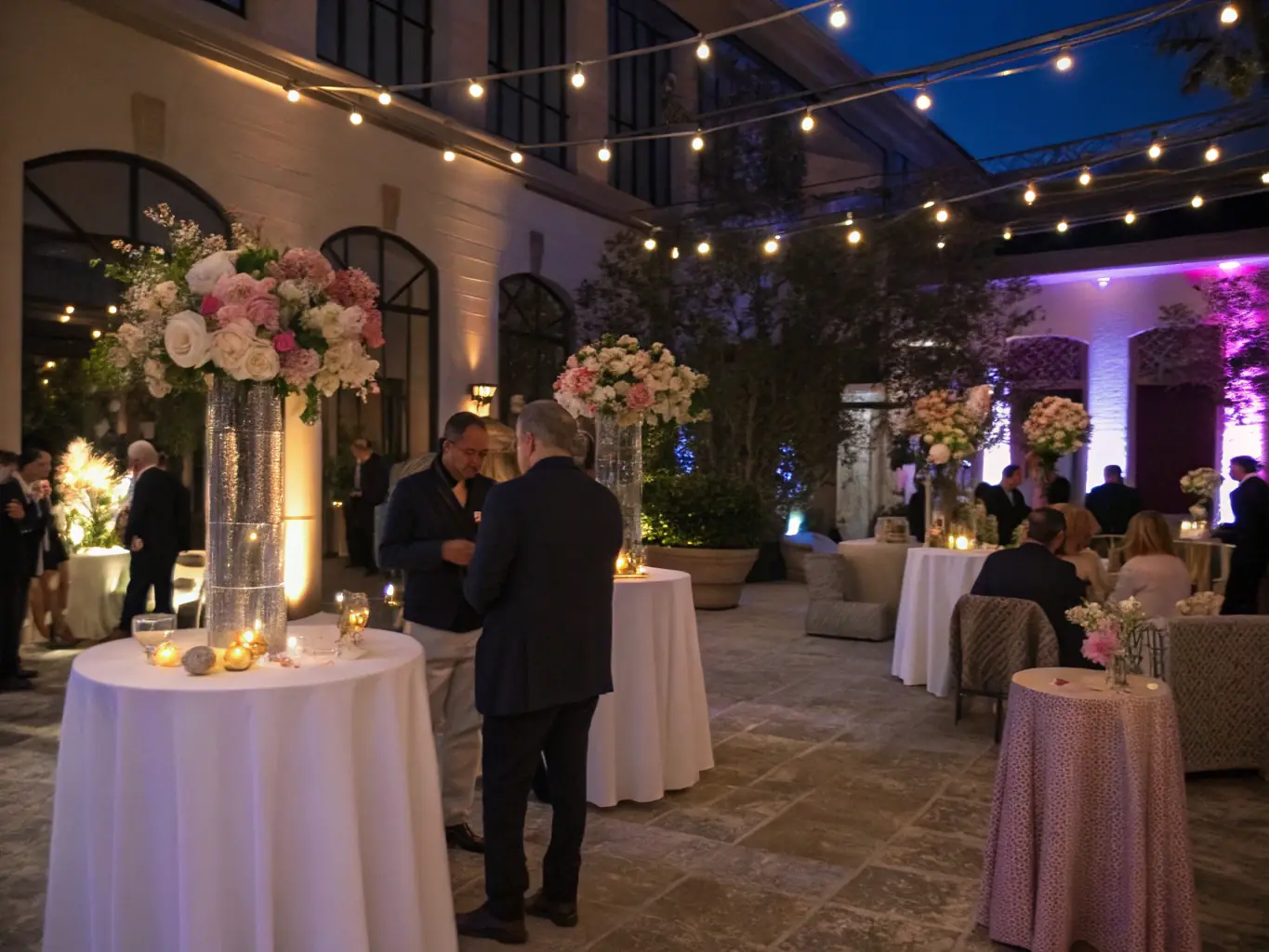 A client toasting with champagne during a private chef dinner, capturing the celebratory atmosphere and enjoyment of the occasion.